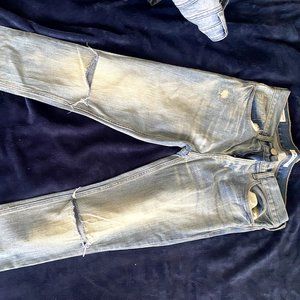 Pacsun Distressed Light Wash Jeans Size: Stacked Skinny 29X32